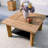 Modern Burlywood Solid Wood Square Coffee Table