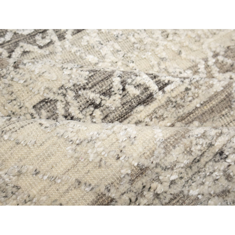 Hand Knotted Wool Geometric Indoor Rug