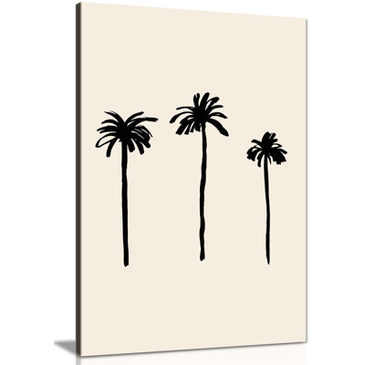 Palm Trees - Wrapped Canvas Painting