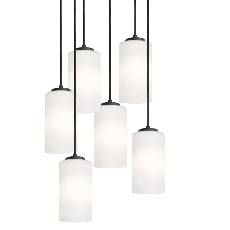 Elsfield 6 - Light Cluster Pendant, Black