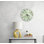 Horloge murale en marbre vert, art moderne en verre trempé, onyx de luxe, grande montre ronde, motif veiné doré abstrait, chiffre romain
