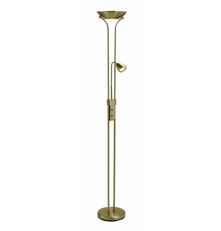 Alexi 180cm Torchiere Floor Lamp, Brass