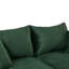 Canapé simple de 41,7 po de style moderne avec espace de rangement, repose-pieds mobile, deux ports USB, deux porte-gobelets, un porte-téléphone pour le salon (ancien SKU: N719S001611F), vert