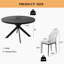 Ensemble de table de salle à manger 5 pièces avec 4 chaises modernes-672106092