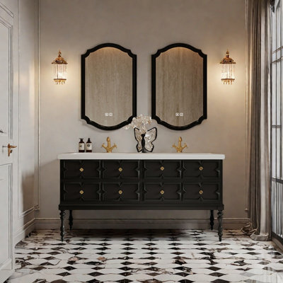 French retro bathroom cabinet