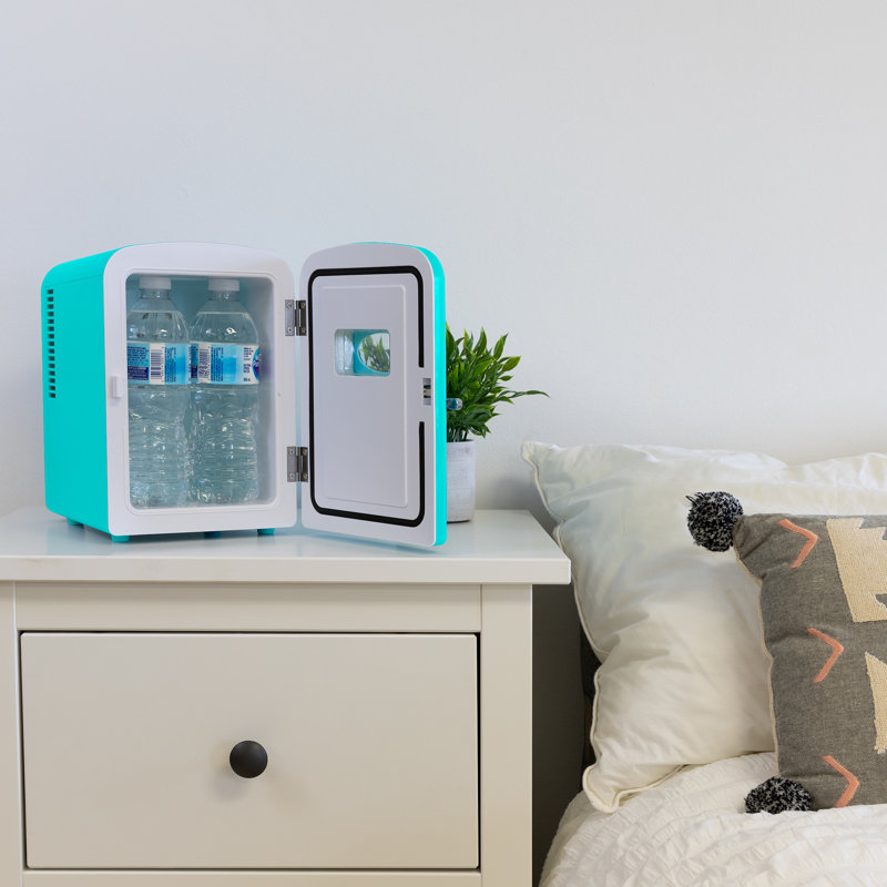Koolatron Retro 4.2 Qt. Countertop Mini Fridge, Teal