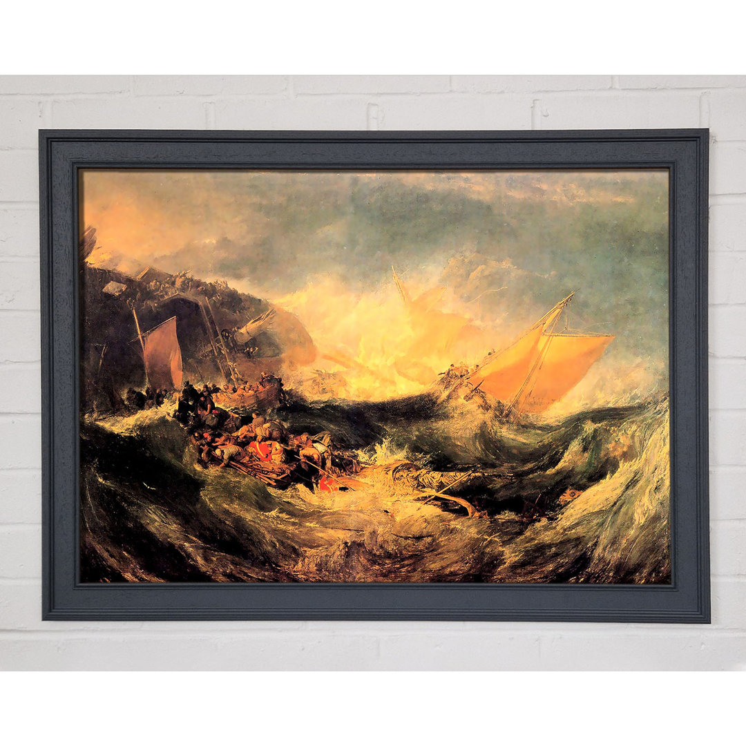 Gerahmtes Wandbild Joseph Mallord Turner Wreck Of A Transport Ship