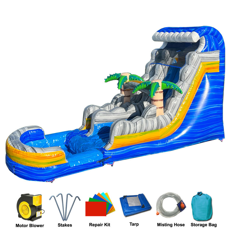 Toboggan aquatique 18 pi Caribbean Blast