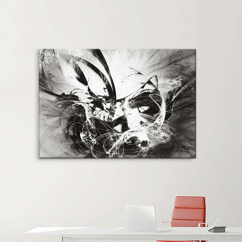 Graph Fire - Wrapped Canvas Print, 100cm H x 150cm W x 2.5cm D