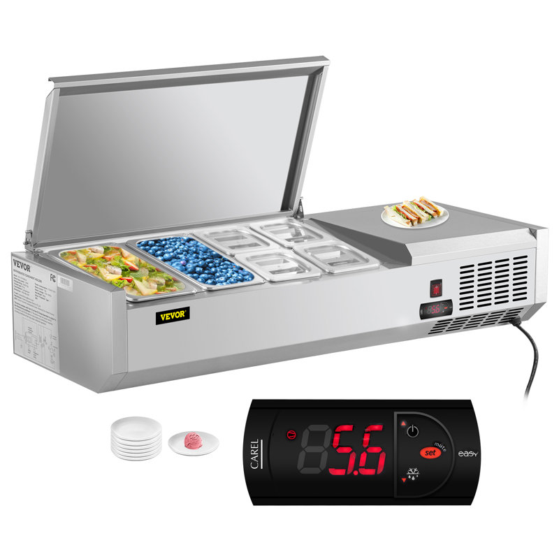 VEVOR 0.42 Cubic Feet Refrigerated Display Case - 47.2''