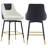 Full Back Upholstered Counter Stool With Metal Frame-992692664