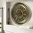 THE GEARS CLOCK Wall Clock with Real Moving Gears IR-LI_ 32 in Round BRASS-ANTIQUE