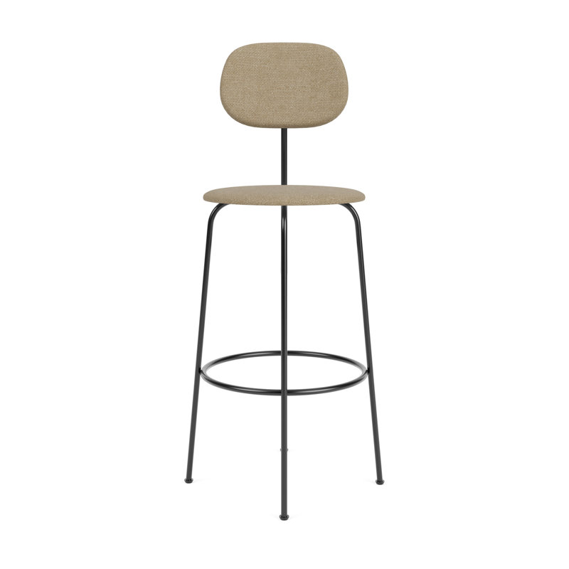 Afteroom Bar Chair Plus with Steel Frame, Counter Stool (25" Seat Height), Brown Acrylic