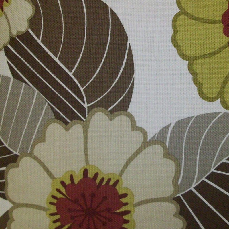 Flower Power Floral Throw Pillow, 24"H x 24"W
