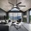 Ventilateur de plafond intelligent d'intérieur / extérieur 65 po Cairo-116794741-116794743