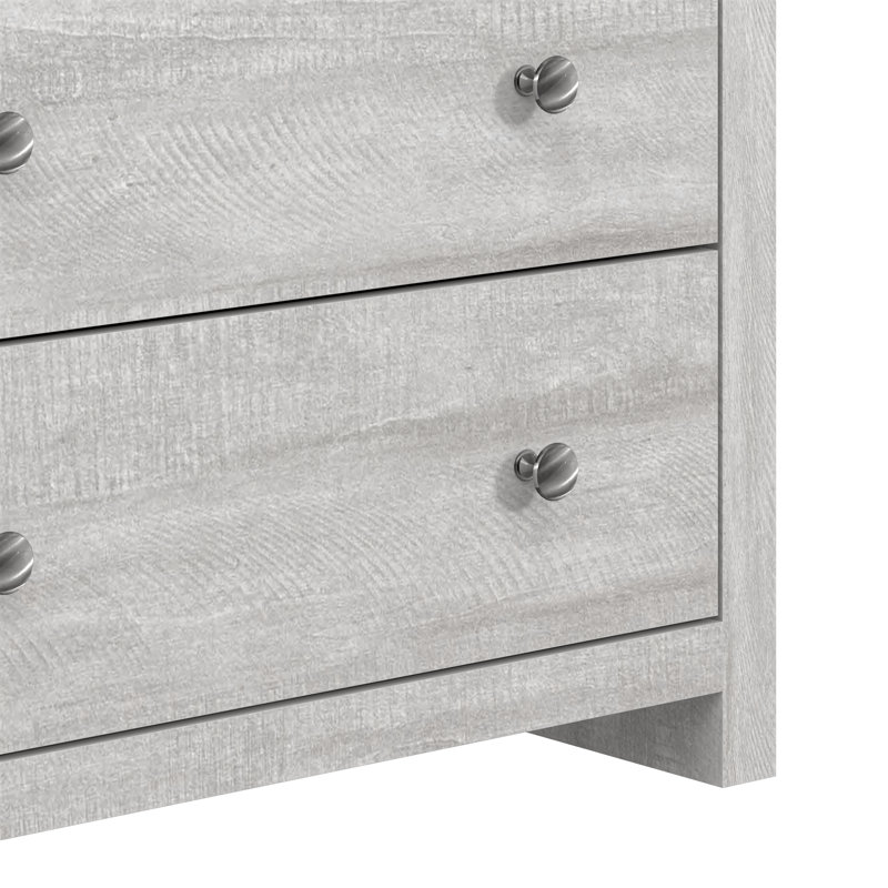 Commode 5 tiroirs Tevrat, Chêne gris cendré