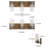 Kinman 3-light Brown Farmhouse Vanity Light Bar