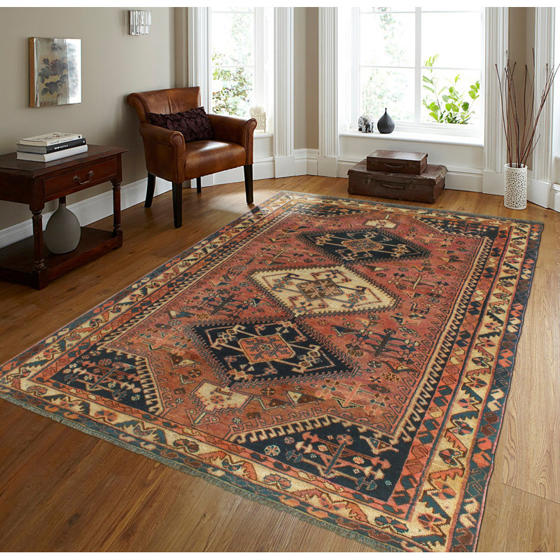 Fine Vintage Romal Rust Rug