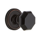Classic Rosette with Waldorf Black Door Knob