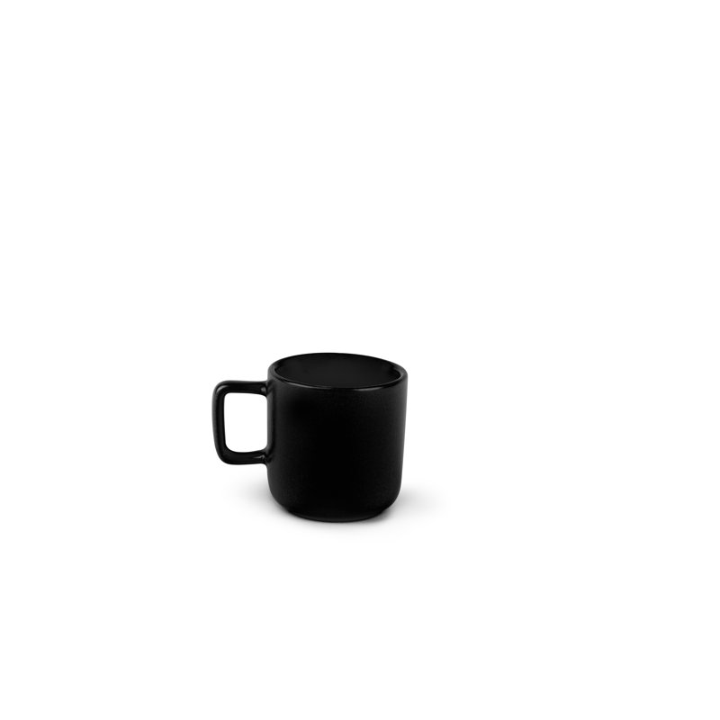 Nordic Stoneware Coffee Cup, Black