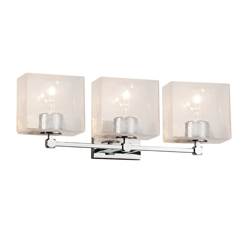 3 - Light Dimmable Vanity Light, Polished Chrome, LED
