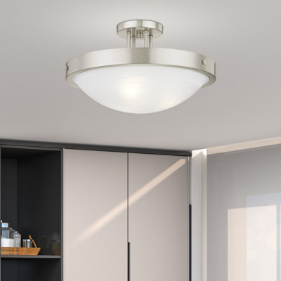 Glass Semi Flush Mount