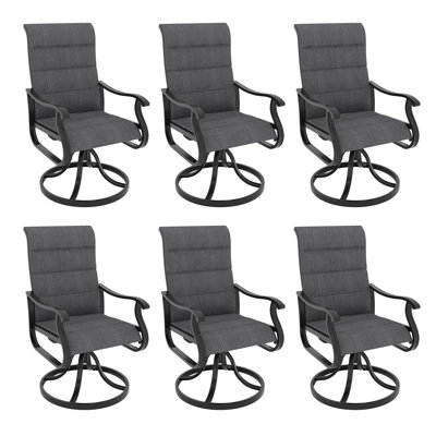 Derrald Outdoor Dining Armchair(Set of 6) by Charlton Home