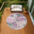 Machine Washable Indoor/Outdoor Huseby ACN2264 Floral Rug-439146589