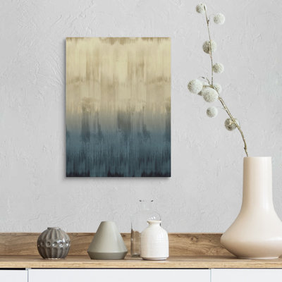 Reproduction d’art sur toile abstraite goutte d’eau bleu clair par David Moore