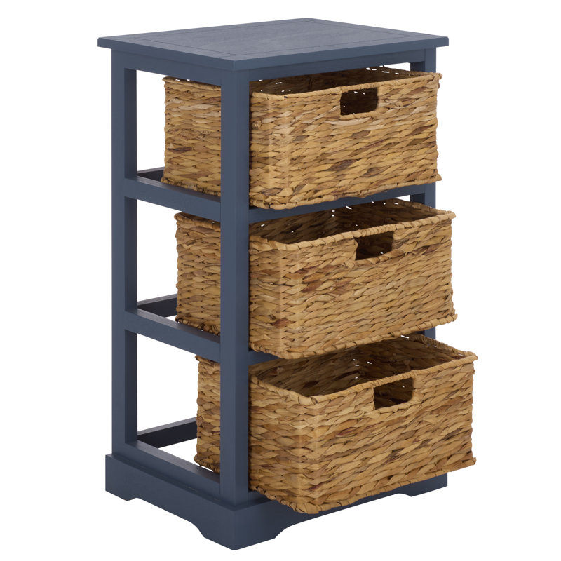 Painswick 3 - Drawer End Table with Storage, Blue