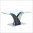 Rectangular Coffee Table with Tempered glass countertop-794800005