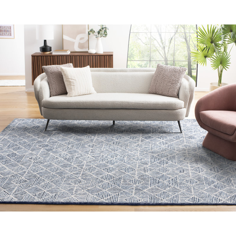 Geometric Hand Woven Area Rug, Rectangle 244 x 305cm