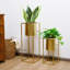 Set of 2 Large Planters with Stand Planter for Indoor Plants 28 &18" H Morden Plant Pots 