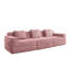 Modular 4 Seat Boneless Sofa With Deep Seating, Cloud Sectional Couch, Modern Design, Throw Pillows And Corduroy Fabric For Ultimate Comfort-1401637055-1401637053