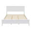 Grand lit plateforme en bois moderne