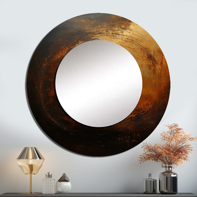 Bronze Blackhole Solar System I - Our Solar System, 36 po x 36 po, Rond