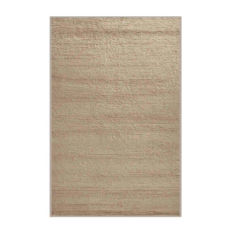 Tapis abstrait lavable à la machine, Rectangulaire 2 pi x 3 pi