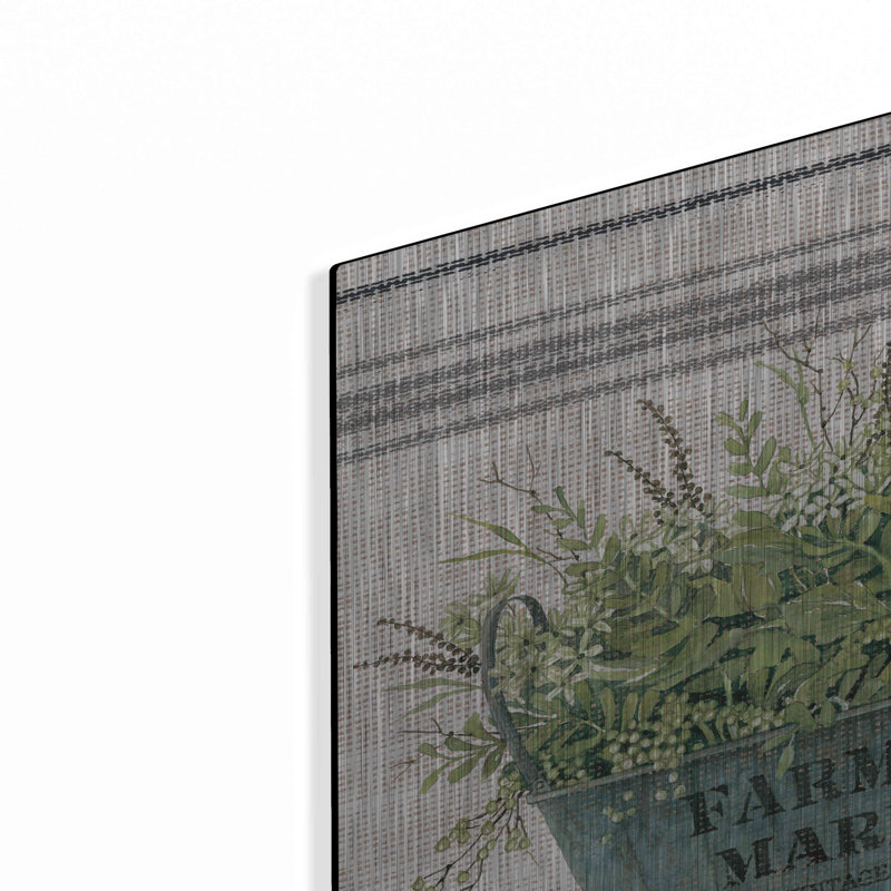 Luxe Luxe Art «Galvanized Farmer's Market Home Sw» par Luxe Cindy Jacobs, Art mural en métal, 24 po x 24 po par Cindy Jacobs