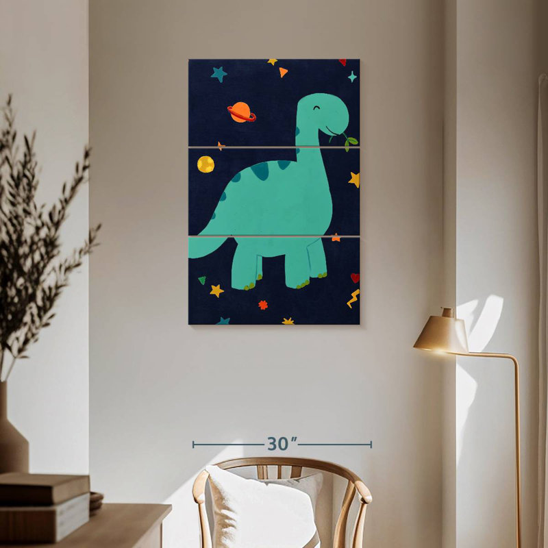 Ashelle Starry Dinos IV, 57" H x 36" W