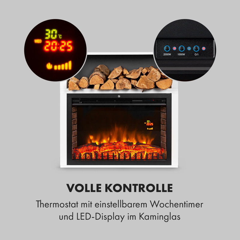 Klarstein 86cm W Electric Fireplace