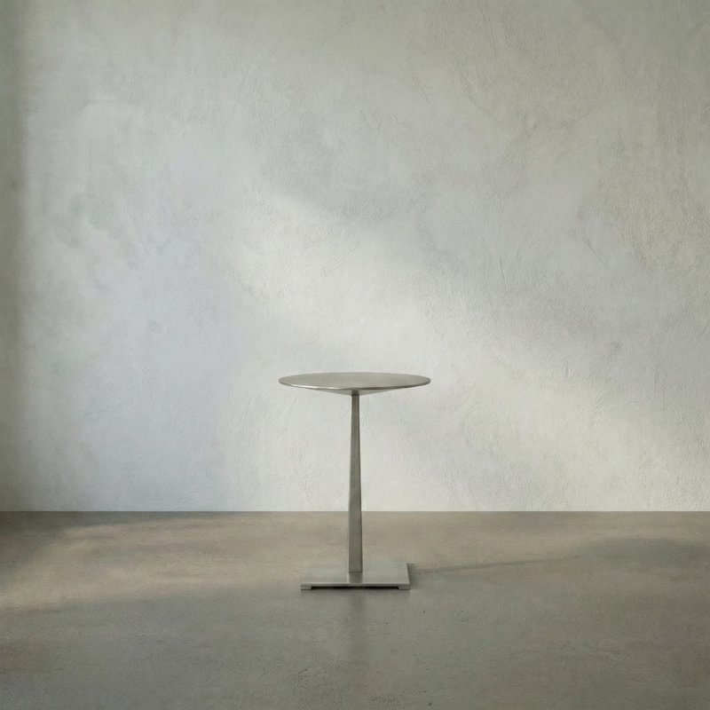 Stiletto End Table, Antique Silver