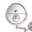Miroir de maquillage mural grossissant 8 po Jerdon