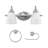 2 - Light Dimmable Vanity Light
