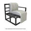 Canapé d'angle modulaire moderne en aluminium à structure ouverte, grand format, 4 pièces, avec coussins Sunbrella-1612048306