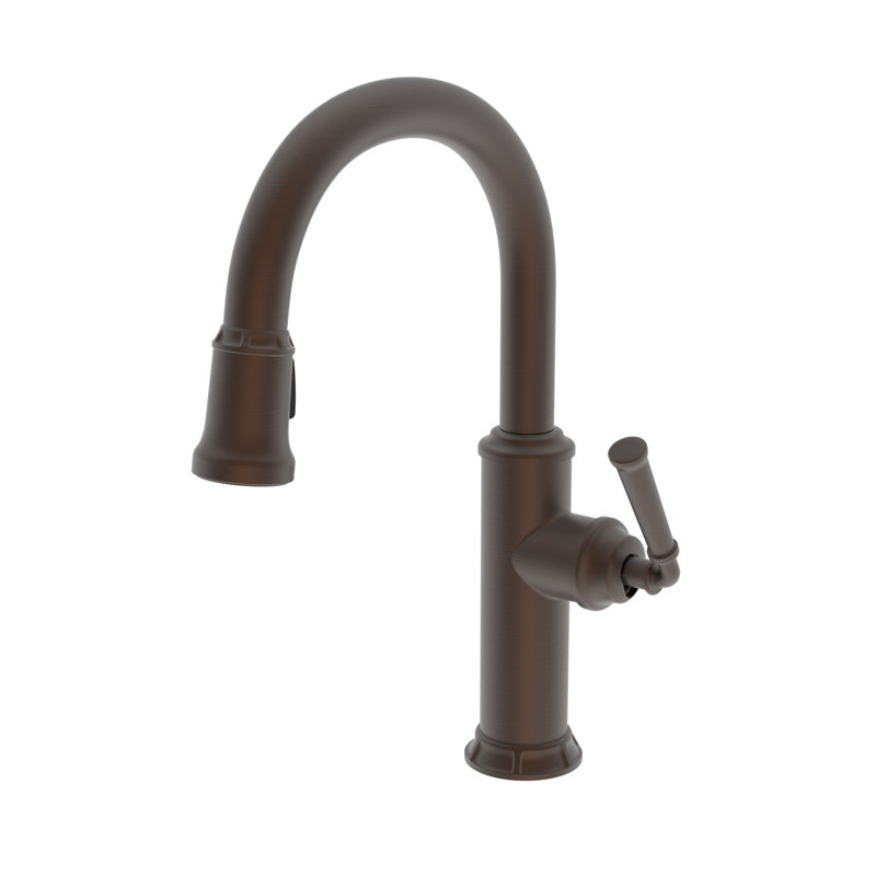 Gavin Single Handle Pull Down Kitchen Faucet, English Bronze