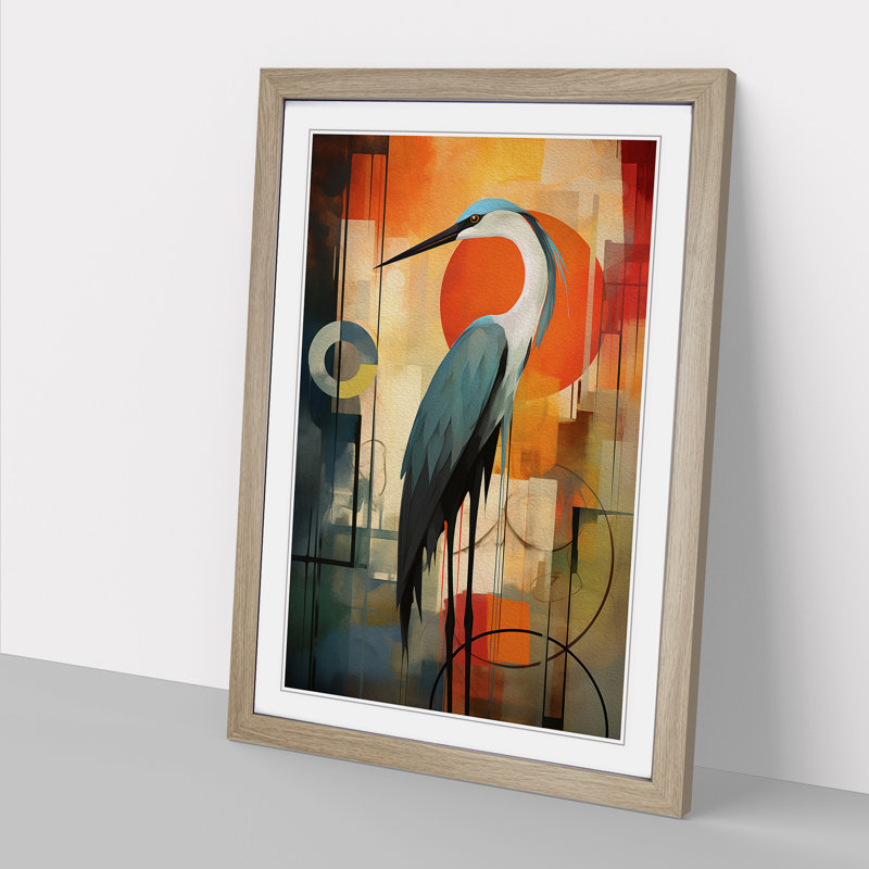 Heron Constructivism No.2 - Framed Print
