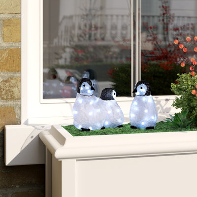 Baby Standing Penguins Lighted Display
