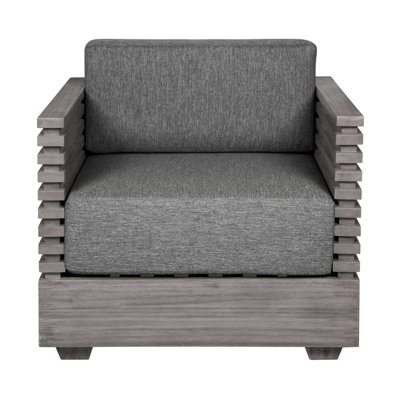Chaise de patio Fritz, Gris (performance)