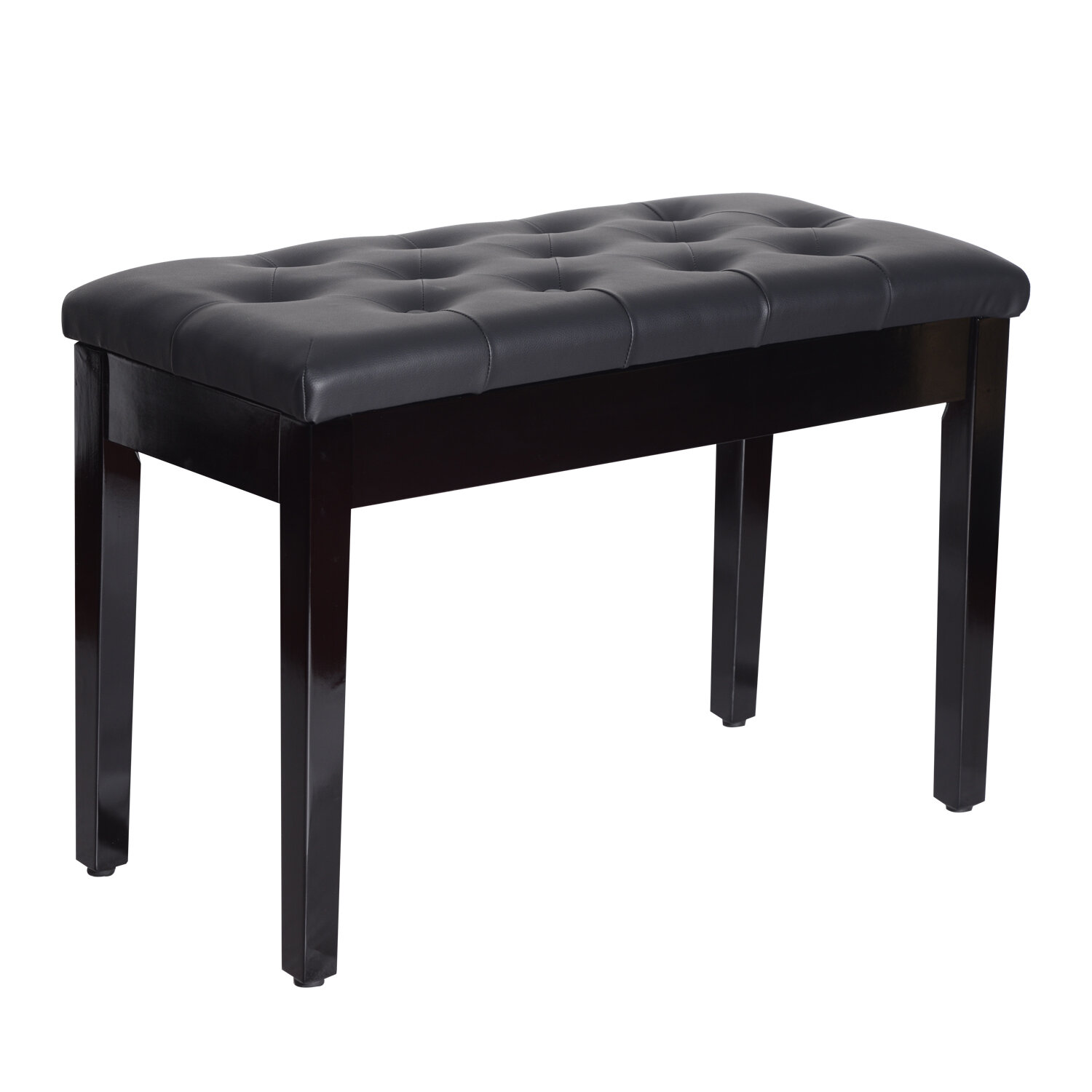 Aldana genuine store leather bench