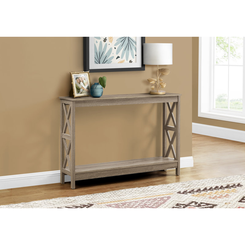 Contemporary Modern Accent Console Table, Natural